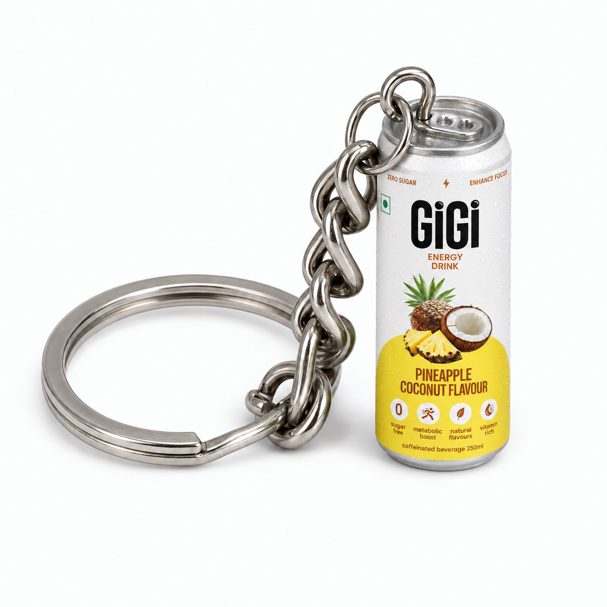 GiGi Miniature Pineapple Coconut Keychain