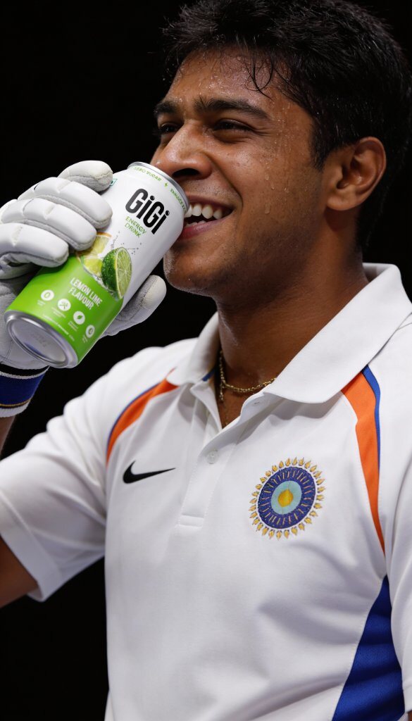 Relaxed person drinking Gigi
