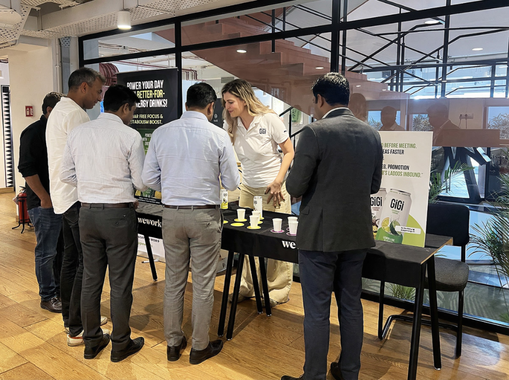 Team Gigi at a tasting event